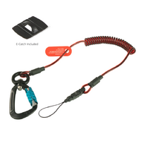 Gripps Coil E-Tether With Dual-Locking Carabiner & E-Catch
