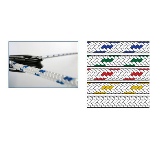 Donaghys Yachtmaster XS Rigging/Lowering line [Colour: White with Blue Fleck] [Diameter: 16mm] [Length: 100m Roll]